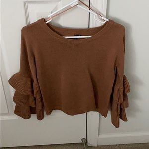 Rust cropped sweater